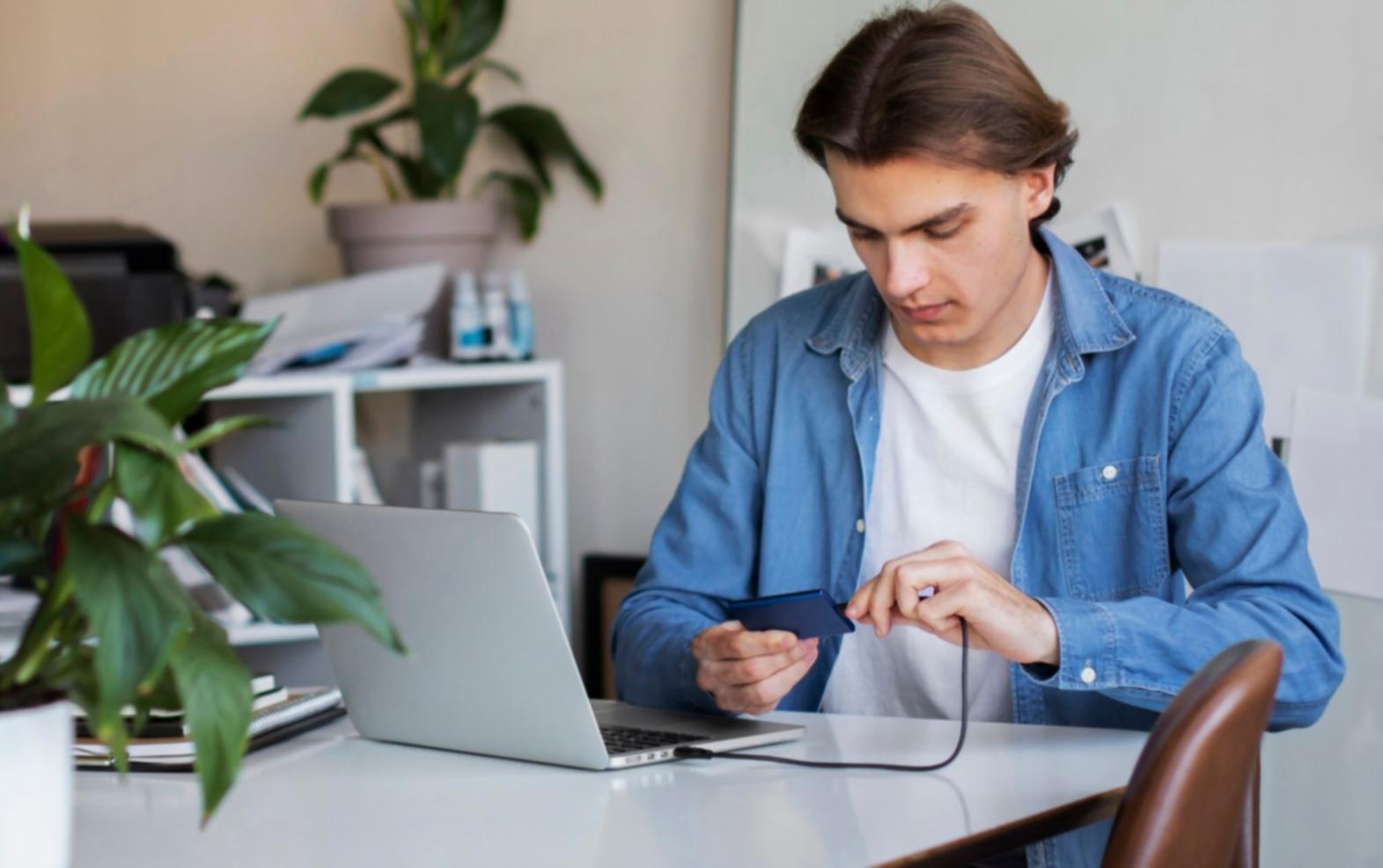 Strategic financial planning workspace with documents and analysis